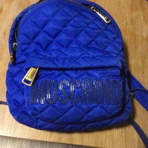 AUTHENTIC Blue Moschino backpack